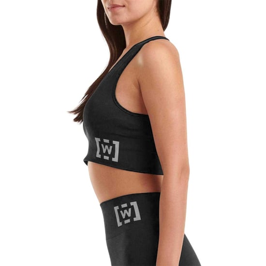 Wolford G geribbelde sportbeha met diep decolleté voor dames (Zwart) - Image 3