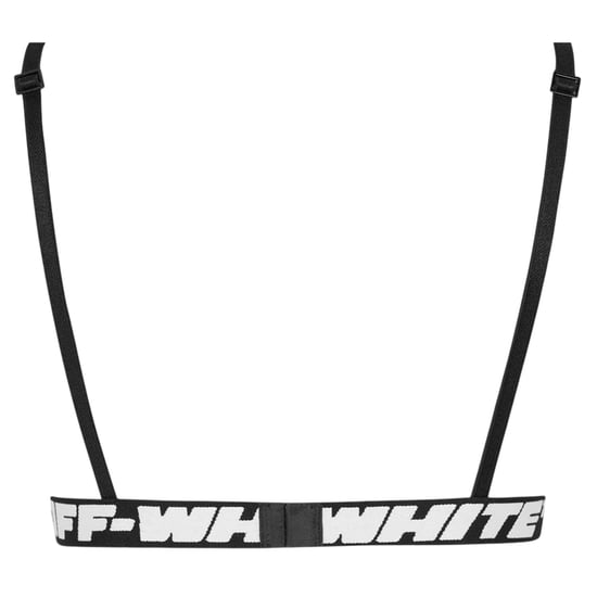 Off White Bralette met bloemenmotief en kant voor dames (Zwart) - Image 2