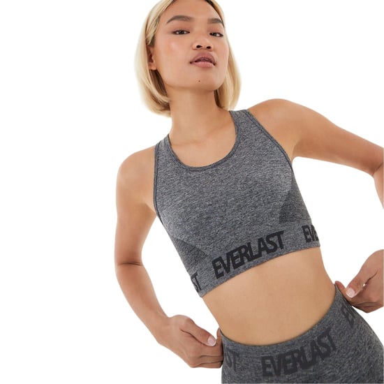 Everlast Dames/Dames Logo Naadloze Sportbeha (Houtskool mergel) - Image 4