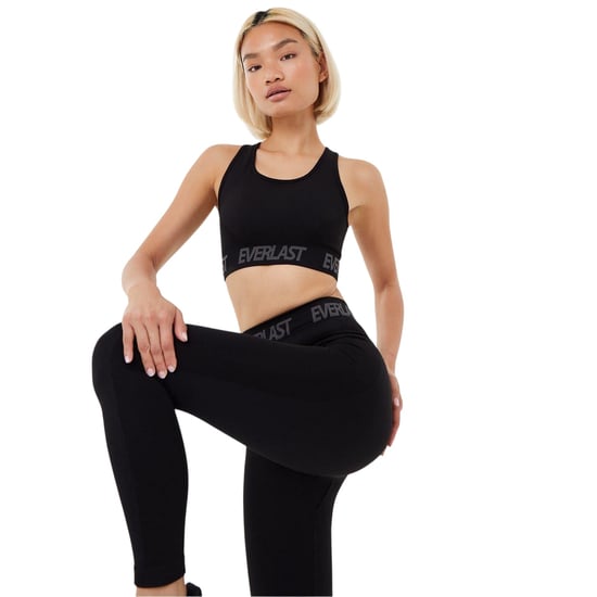Everlast Dames/Dames Logo Naadloze Sportbeha (Zwart) - Image 2