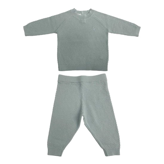 Jack Wills Baby Pointelle Loungewear Set (Baby Blue) - Image 2