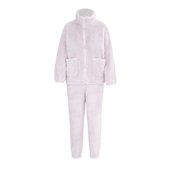 Miso Hemmaklädeset i sherpa-fleece för kvinnor/damer (Lila) - Image 1