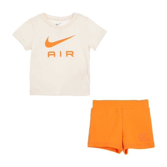 Nike Baby Air T-shirt- en korte broekset (Oranje) - Image 1
