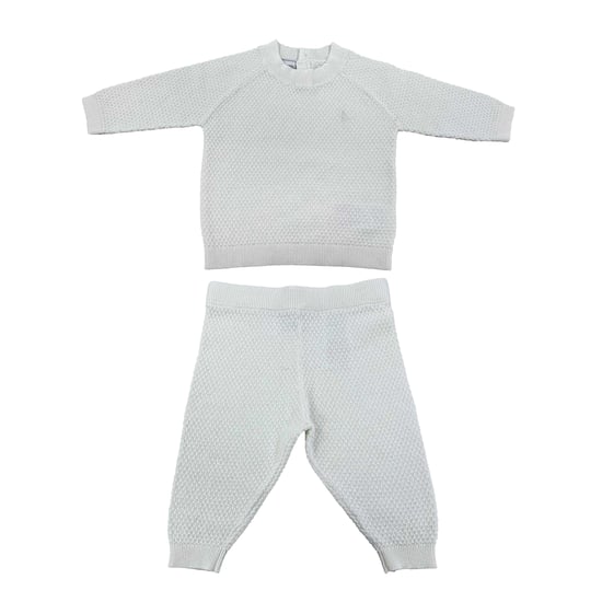 Jack Wills Baby Pointelle Loungewear Set (Off White) - Image 2