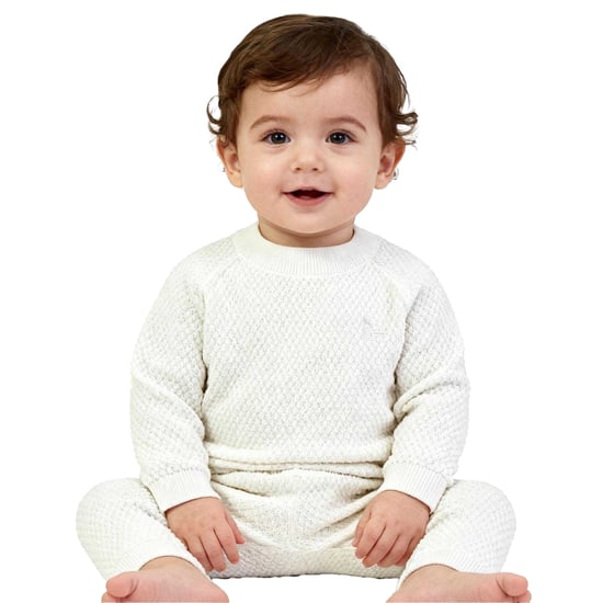 Jack Wills Baby Pointelle Loungewear Set (Off White) - Image 6