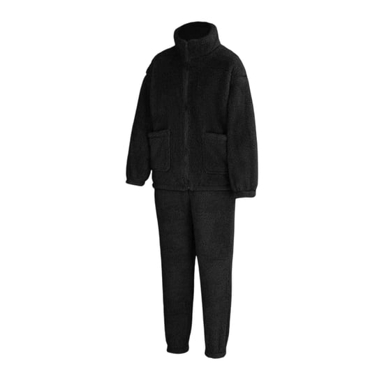 Miso Hemmaklädeset i sherpa-fleece för kvinnor/damer (Svart) - Image 3