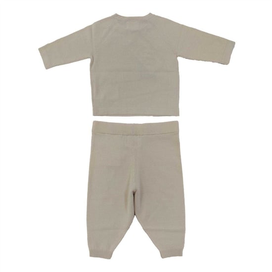Pretty Green Baby Viscose Long-Sleeved Top And Leggings Set (Birch) - Image 2