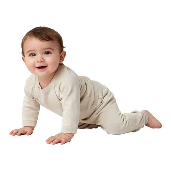 Pretty Green Baby Viscose Long-Sleeved Top And Leggings Set (Birch) - Image 3