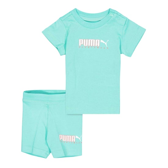 Puma Set katoenen topjes en zwembroekjes met kinderlogo (Aquatisch) - Image 1