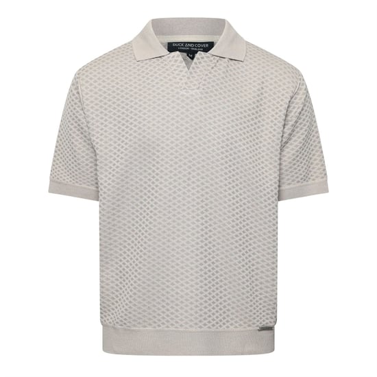 Men's Duck and Cover Morwin Polo Shr in Stone - Image 1