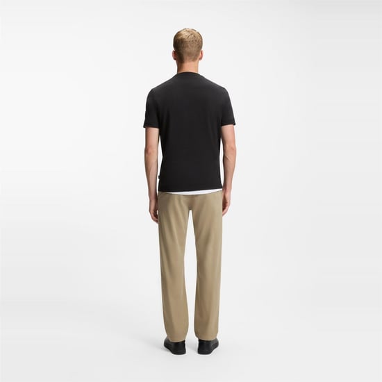 Men's Boss Te Plain 10276582 01 Polo Shirt in Black - Image 3