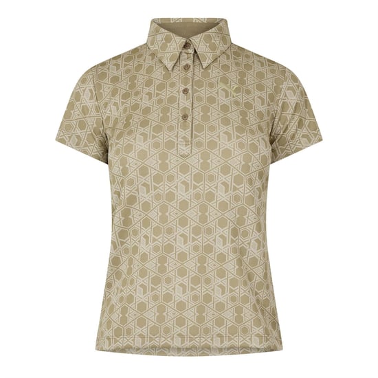 Women's Puma Golf Ss Polo Womens in Beige - Image 1