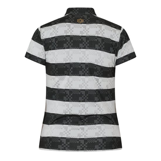 Women's Puma Golf Ss Border Polo Womens in .Grey - Image 2