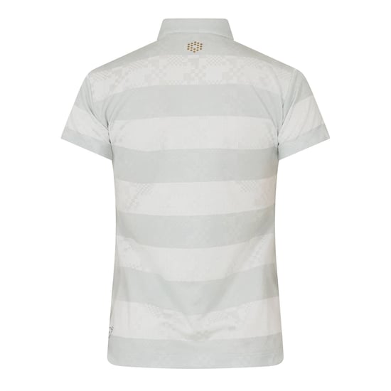 Women's Puma Golf Ss Border Polo Womens in .Grey - Image 2