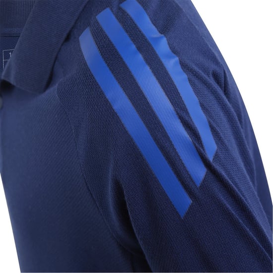 Boys adidas Tiro24 C Poloy Polo Shirt Unisex Kids in Navy Blue - Image 5