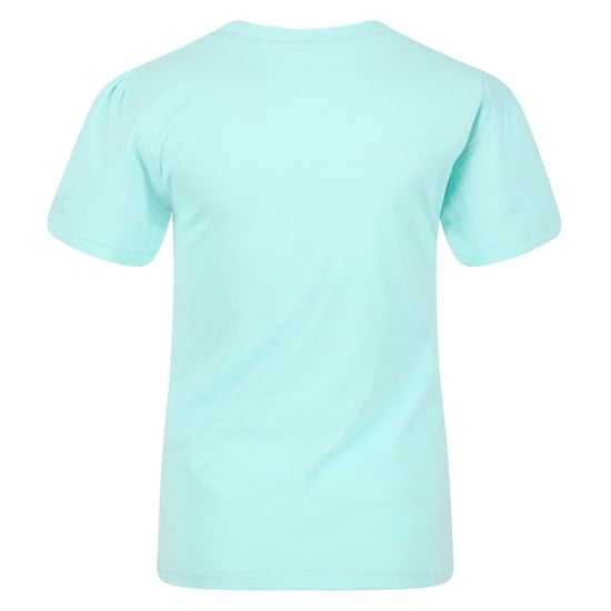 Boys Regatta Bosleyv Embossed Logo Crew Neck Short Sleeve T-Shirt in Aruba Blue - Image 3