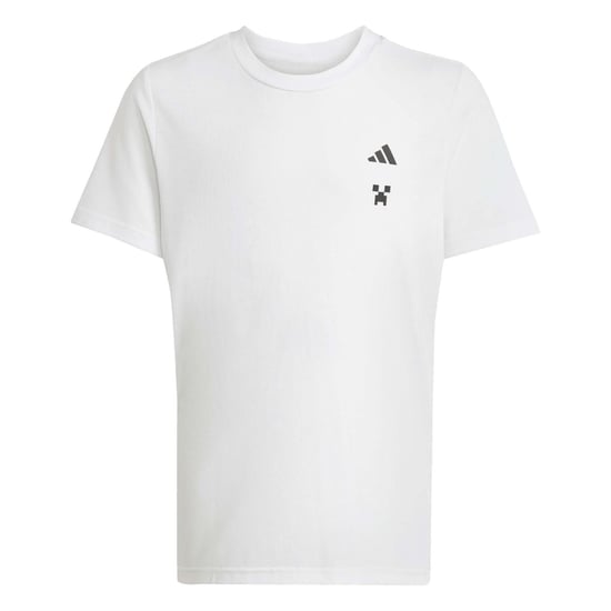 Boys adidas J Mc Tr Tee in White - Image 1