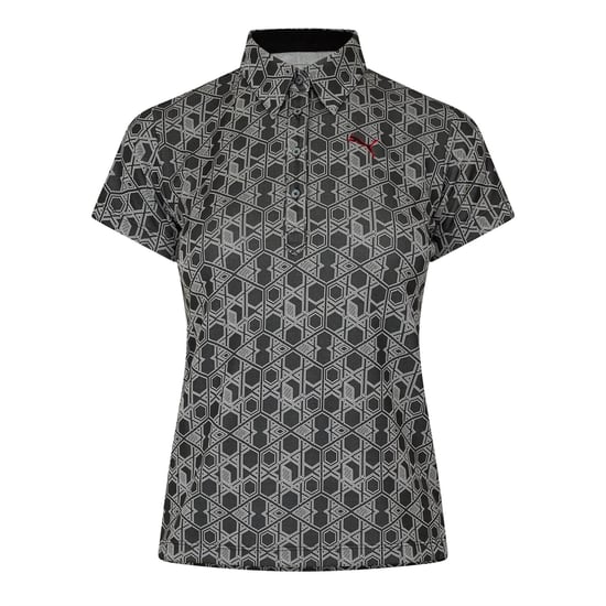 Women's Puma Golf Ss Polo Womens in Grey - Image 1