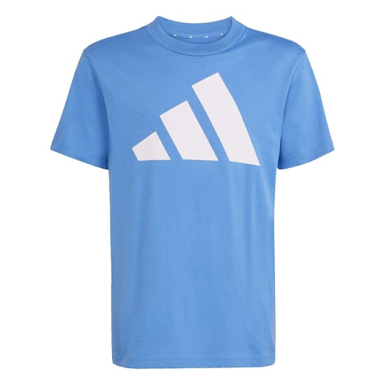 Boys adidas J Bl Tee 160 in Ray Blue/White - Image 1