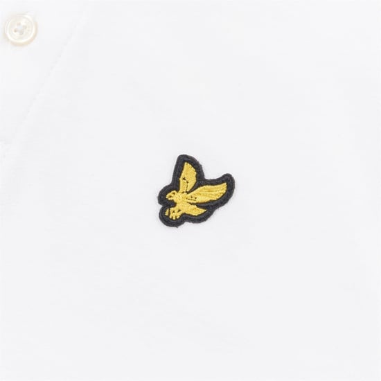 Boys Lyle and Scott Classic Regular Fit Short Sleeve Shirt in Bright White - Image 3