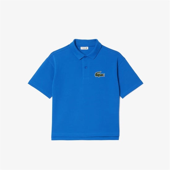Boys Lacoste Relaxed Fit Short Sleeve Shirt in Ladigue - Image 2