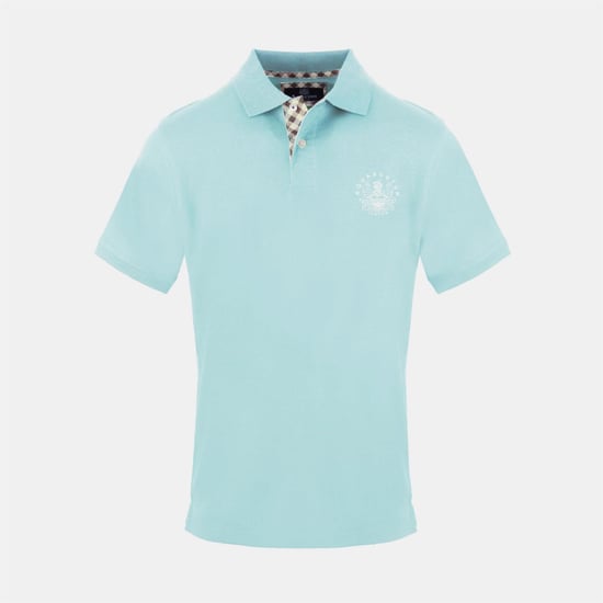 Men's Aquascutum Polo Shirt in Skyblue - Image 1