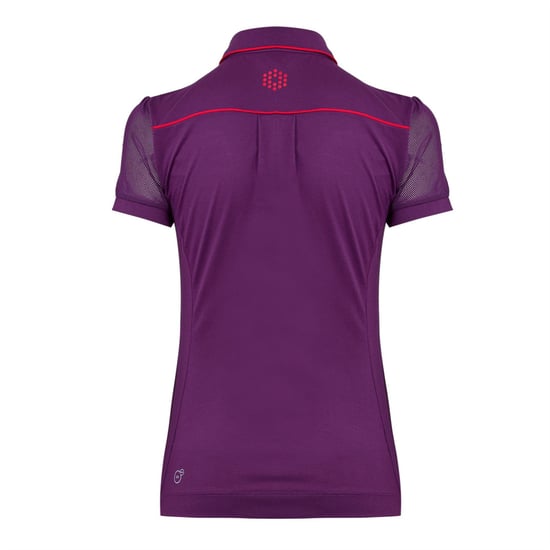 Women's Puma Golf Novely Sleeve Polo Womens in Purple - Image 2