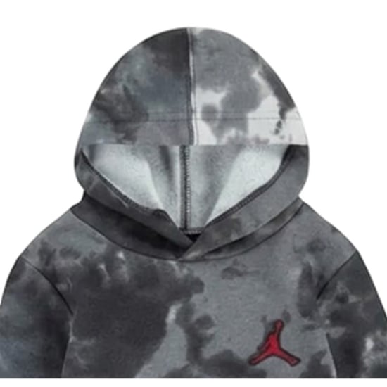Nike Baby Air Jordan Tie-Dye-set met hoodie en joggingbroek (Zwart) - Image 2
