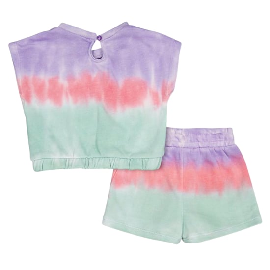 Reebok Peuter Tie-Dye T-shirt en Shorts Set (Multikleur) - Image 2