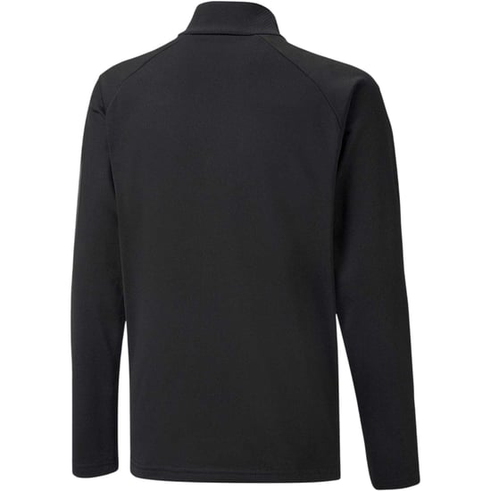 Puma TeamLIGA fleecejack met kwartrits voor kinderen (Zwart) - Image 2