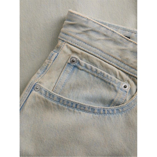 Jack And Jones Mens Relaxed Wide Leg Jeans (Blue Denim) - Image 3