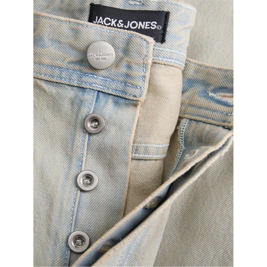 Jack And Jones Mens Relaxed Wide Leg Jeans (Blue Denim) - Image 4