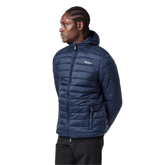 Aquascutum Heren Logo Puffer Jacket (Marineblauw) - Image 4