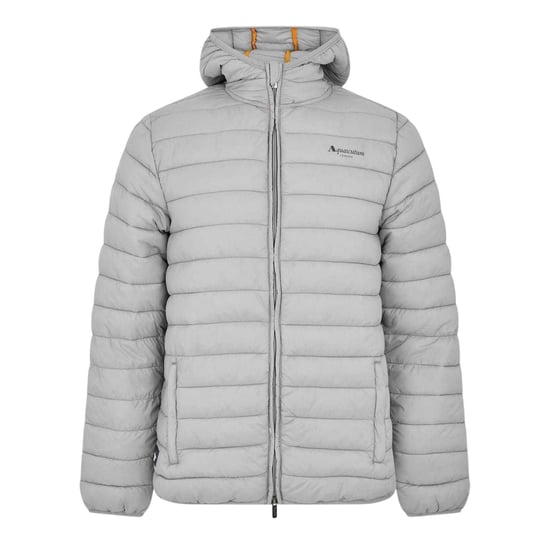 Aquascutum Heren Logo Puffer Jas (Grijs) - Image 1