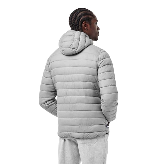 Aquascutum Heren Logo Puffer Jas (Grijs) - Image 5