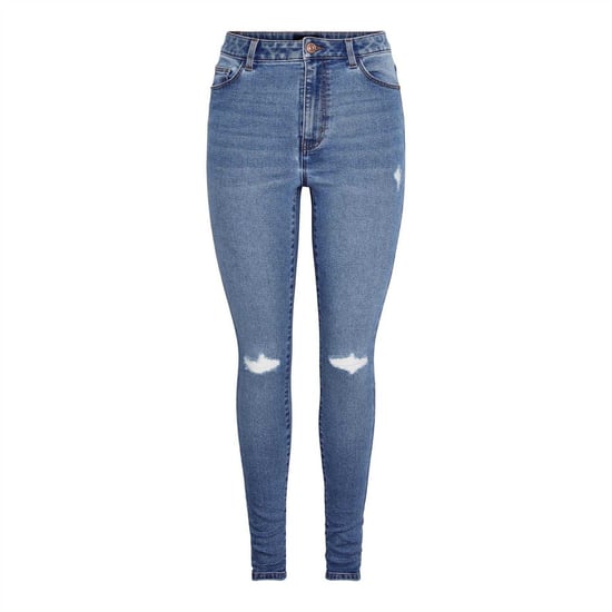 Pieces Skinny jeans met verweerde look voor dames (Blauwe Denim) - Image 1
