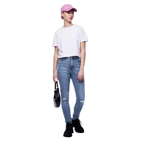 Pieces Skinny jeans met verweerde look voor dames (Blauwe Denim) - Image 5
