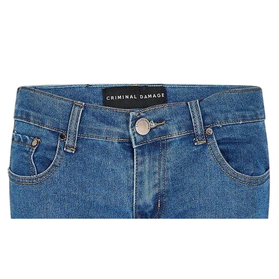 Criminal Damage Dames/Dames Denim Skinny Jeans (Middenblauw) - Image 3