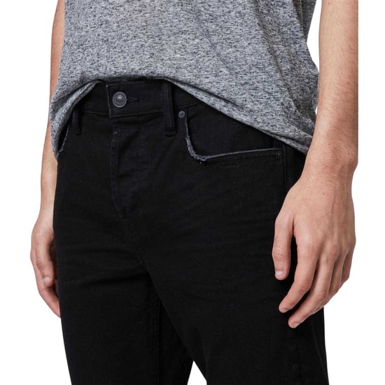 AllSaints Mens Cigarette Skinny Jeans (Jet Black) - Image 4