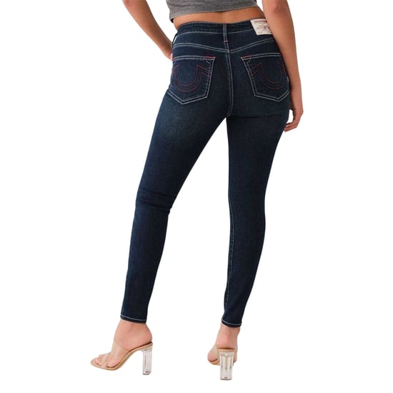 True Religion Dames/Dames High Rise Skinny Jeans (Donkerblauw) - Image 3