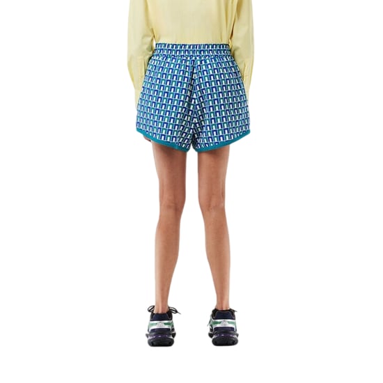 Lacoste Womens/Ladies Geometric Pattern Shorts (Multicoloured) - Image 2