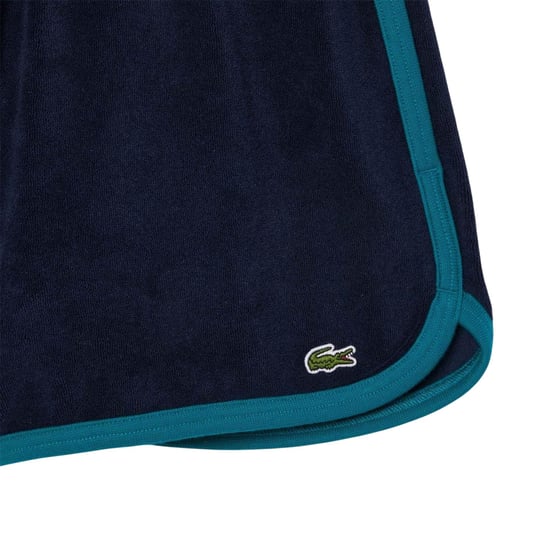Lacoste Dames-frotteershort met contrasterende details (Blauw) - Image 3