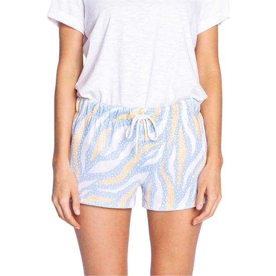PJ Salvage Womens/Ladies Tiger Stripe Shorts (Light Blue) - Image 1