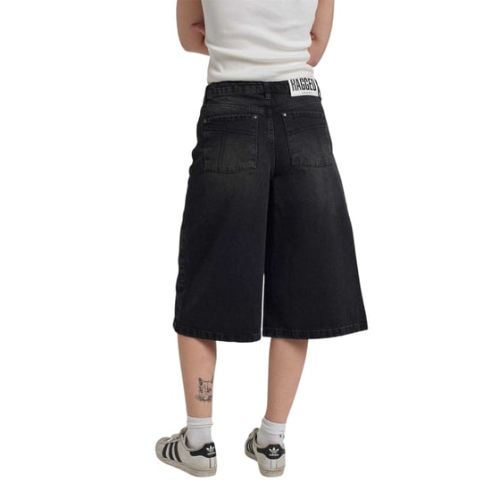 The Ragged Priest Womens/Ladies Release Denim Shorts (Charcoal) - Image 2