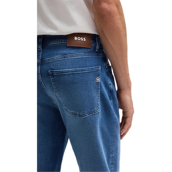 Boss Heren 5 Pocket Jeans (Medium Blauw) - Image 3