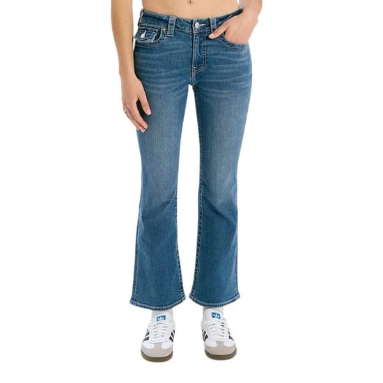 True Religion Womens/Ladies Flap Pocket Flared Jeans (Medium Blue) - Image 1