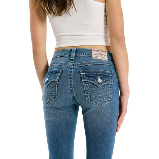 True Religion Womens/Ladies Flap Pocket Flared Jeans (Medium Blue) - Image 2