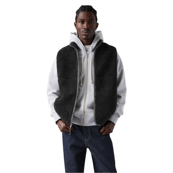 Levis Heren Summit Sherpa Gilet (Jet Black) - Image 4