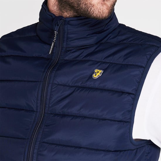 Farah Heren Dover gewatteerd vest (Yale Blauw) - Image 4