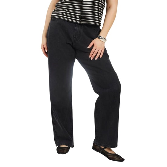 Brave Soul Dames/Dames Denim Mid Rise Straight Leg Jeans (Gewassen Zwart) - Image 2